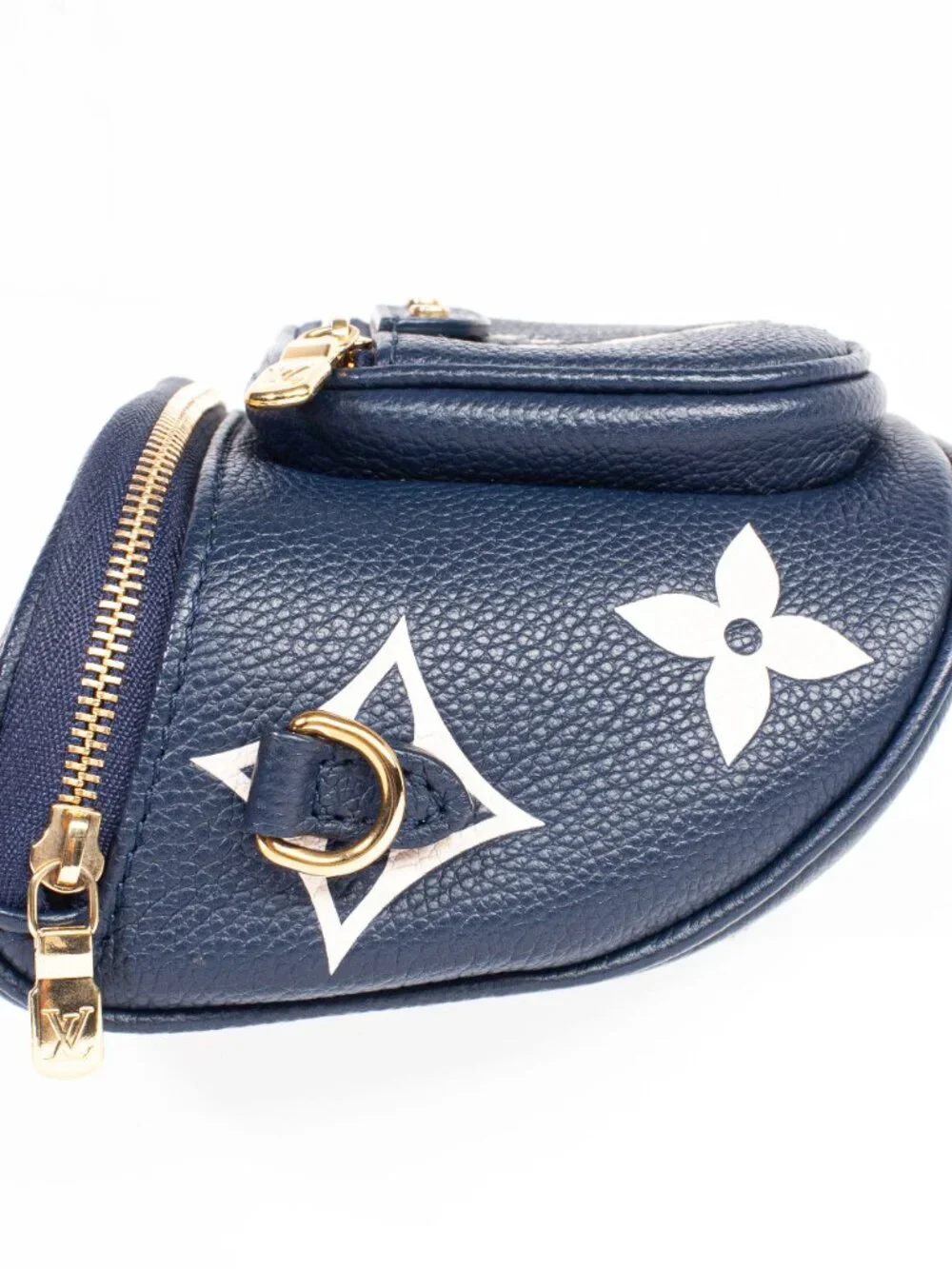 Authentic Louis Vuitton Empreinte Monogram Giant Mini By The Pool Bumbag Navy - Picture 5 of 9